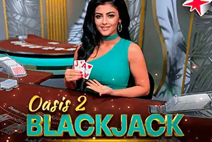 Oasis Blackjack 2 game at Izzi Casino Canada